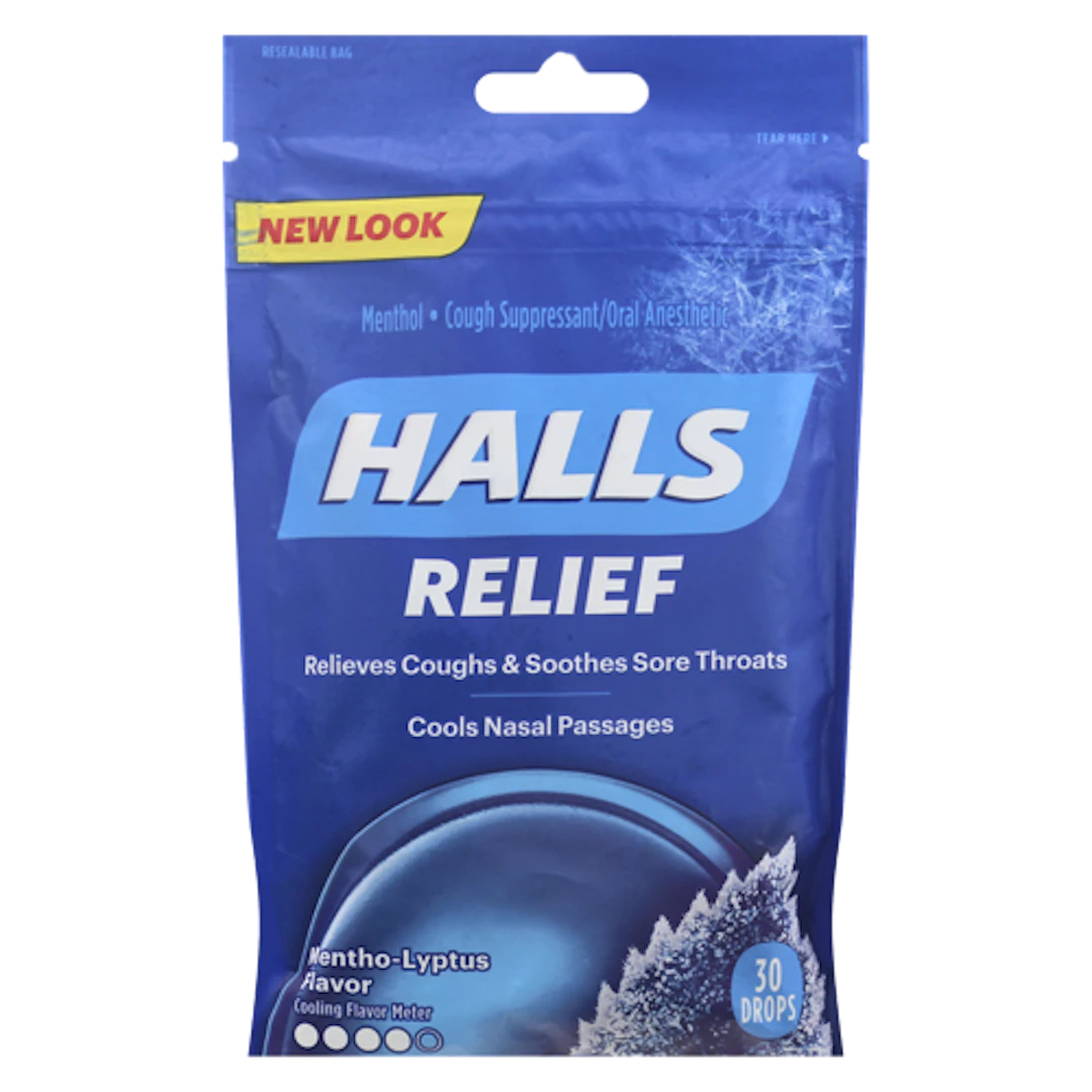 Halls Cough and Throat Relief Drops